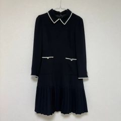 Tocca ネイビー ノースリーブワンピース 襟付き 0号 - メルカリ