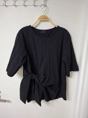 Ellery ブラック ギャザー入り 半袖トップス 38クロップド - メルカリ