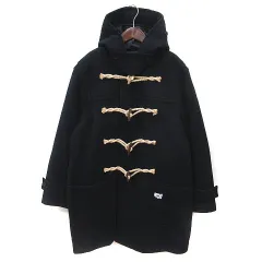 セーブカーキユナイテッド SAVE KHAKI UNITED ダッフルコート ウール L 紺 ネイビー /MS