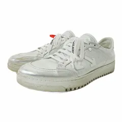 オフホワイト OFF WHITE シルバー レザー ローカット スニーカー 39 24.5cm 0930 ■MNK1のサムネイル