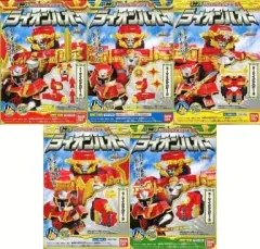 【中古】食玩 プラモデル 全5種セット 「ミニプラ 手裏剣戦隊ニンニンジャー シュリケン合体シリーズ04 ライオンハオー」