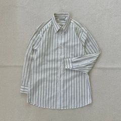美品】OVY Cotton Linen Stripe Relax Shirts - メルカリ
