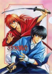 [중고] 클리어 파일 緋村剣心＆瀬田宗次郎 A4 클리어 파일 [루로니 검심-메이지 검객 낭만담·홋카이도편-]