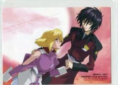 [중고] 문방구 A. 신 아스카 & 스텔라 루쉐 클리어 케이스 [기동전사 건담 SEED DESTINY]