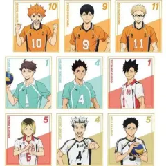【中古】紙製品 全9種セット 「ハイキュー!! トレーディングミニ色紙 セカンドユニフォームver.」