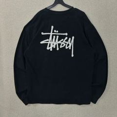 OLD STUSSY ロングスリーブサーマルT ブラック 表記(L) USA製 - メルカリ
