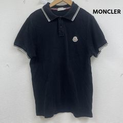 MONCLER モンクレール ポロシャツ ロゴ ワッペン M ブラック 半袖