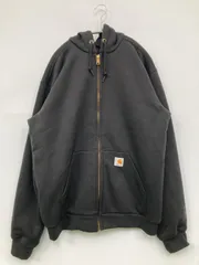 Carhartt カーハート パーカー S ブラック コットン 無地 ワンポイント ブランドロゴ ジップアップ 長袖 メンズ