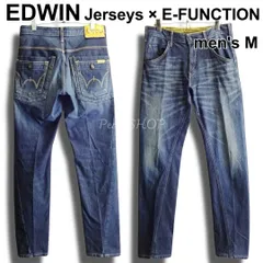 EDWIN　エドウィン　JERSEYS E-FUNCTION　ジャージーズ EREFW7　W79cm（W31相当）　スリム デニムパンツ　ハイストレッチ　立体裁断　ナイロン配合　ダークブルー　日本製　ジーンズ　メンズのサムネイル