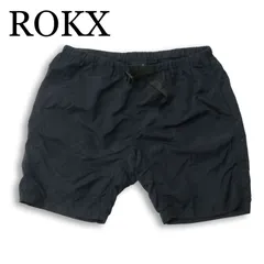 ROKX ロックス 春夏★ ロゴ刺繍 ナイロン クライミング ショート パンツ 大きいサイズ Sz.XL メンズ ネイビーのサムネイル