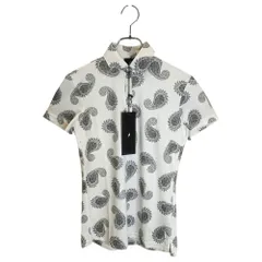 1PIU1UGUALE3 GOLF ウノピゥウノウグァーレトレ ゴルフ ペイズリー柄 半袖 ポロシャツ GST020-PRY063 1 S ホワイト レディースのサムネイル