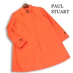 【美品】PAUL STUART ポール・スチュアート 通年★ ミドル Aライン スプリング ステンカラー コート Sz.6 レディースのサムネイル