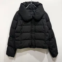 M-PREMIER エルプルミエ LIMONTA社製生地 イタリア製生地 高級素材 ダウンジャケット女優襟 ブラック ショート丈 38【送料込み】のサムネイル
