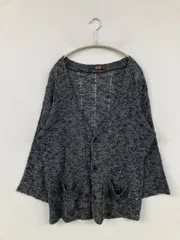 MR.OLIVE ミスターオリーブ カーディガン/ボレロ MEDIUM ネイビー コットン リネン・麻 無地 ミドル丈 長袖 メンズのサムネイル