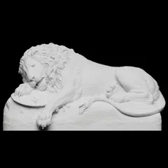 H10cm 瀕死のライオン像 彫刻ミニチュア 置物 フィギュア デッサン