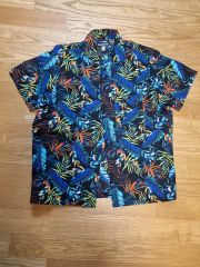 RVCA 総柄サン・サボテン 半袖シャツ ブラック - メルカリ