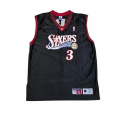 希少XXL】チャンピオン NBA シクサーズ アイバーソン ユニフォーム