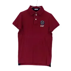 Abercrombie アバクロンビー メンズ 半袖ポロシャツ 状態 良し レッド 00354