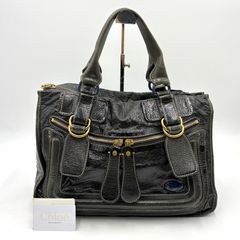 美品◎Yves Saint Laurent イヴサンローラン ミューズバッグ レザー
