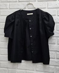 トゥジュ フリル 長袖 ジャケット ネイビー - メルカリ