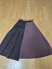 マージュ アシンメトリー プリーツ ロング スカート ツートンのサムネイル