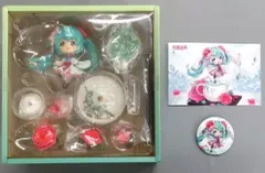 【中古】フィギュア 初音ミク フラワーレイン 「キャラクター・ボーカル・シリーズ01 初音ミク」 Q版フィギュア