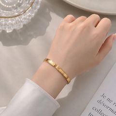 MIU MIU - ミュウミュウ MIUMIU ブレスレット レザー/メタル ピンク 