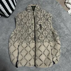 KAPITAL キャピタル 着物 起毛 SASHIKO ボア フリース リバーシブル BEST ベスト きなりのサムネイル
