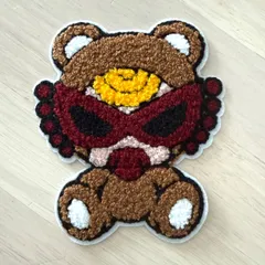 27. ヒス　ワッペン　アップリケ　モコモコ　大きめ