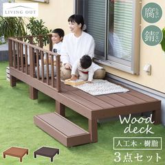 人工木 ウッドデッキ材 ☆長さ900mm(3本入) 10箱 ②