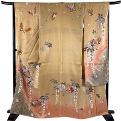 正絹・仮仕立品・振袖・金彩・金駒刺繍・ぼかし染・39.8万円のお品