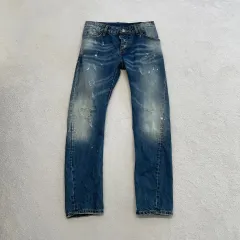 (46) DSQUARED2 ディースクエアード2 タイディ バイカー ペインティング ジーン ズボンのサムネイル