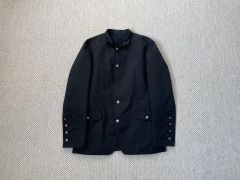 Dezert Sport コットンリネン ステッチングスタンドカラージャケット