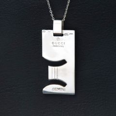 GUCCI グッチ ネックレス 牡牛座 タトラス プレート シルバー 925