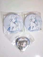 SchoolDays 桂言葉 ブラインド グリッター 缶バッジ 2個 - メルカリ