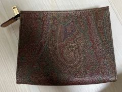 未使用保管 ETRO エトロ 長財布 ペイズリー 二つ折り 小銭入れ付き