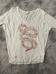 ZADIG&VOLTAIRE ザディグ・エ・ヴォルテール 蛇柄 プリンティング リネン 半袖 Tシャツのサムネイル