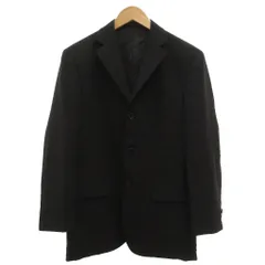 コムサメン COMME CA MEN テーラードジャケット 薄手 2 黒 ブラック ハーフ丈 ノッチドラペル 3つボタン /SD ■GY99のサムネイル