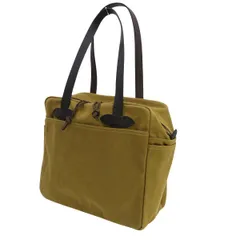 FILSON /　フィルソン ◆トートバッグ/ジップ/キャンバス×レザー/カーキ  【バッグ/バック/BAG/鞄/カバン】 メンズファッション【中古】 のサムネイル