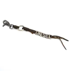 DIESEL / ディーゼル ◆キーホルダー/ロゴ/スカル/レザー/シルバーカラー×ブラウン 【KEY/キー/鍵】 メンズファッション【中古】 のサムネイル