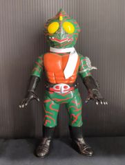 希少 当時物 中嶋製作所 タイガーマスク ザ・ピラニアン ソフビ 26cm