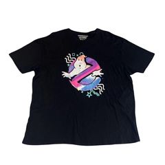 격 레어! 2XL 사이즈 고스트 버스터즈 T셔츠 블랙