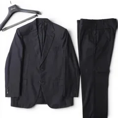 □ブリオーニ Brioni イタリア製 Super150's ウール スーツ ジャケット パンツ 52 ネイビー メンズ 正規品 6-YE066のサムネイル