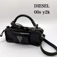 DIESEL モトバイカー ワンショルダー ハンドバッグ 本革 黒 Y2K 希少