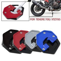 オートバイキックスタンドフットサイドスタンド拡大サポート延長パッドプレートヤマハ用 TENERE700 XTZ700 2019 - 21