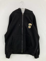 281】198club ジップアップパーカー ロゴ刺繍 ブラック L - メルカリ