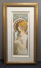 宮永岳彦、絵画、美人画、油彩3号、燦、肉筆、新品高級額縁、高塚省吾