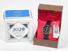 레오네 아바키오 자동 권 시계 SBSA038 SEIKO 5 Sports 조조의 기묘한 모험 황금 바람 콜라보레이션 한정 모델