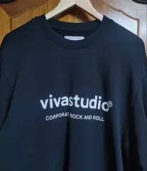 vivastudio(ビバスタジオ) スウェット M 105 ブラック オーバーサイズ Tシャツ 登山 キャンピング 釣り MUSINSA(ムシンサ)のサムネイル