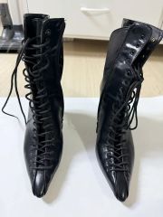 20cm シークレットシューズ 黒 厚底 光沢あり Mサイズ コスプレ - メルカリ